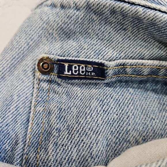 LEE Made USA VINTAGE Cotton Jeans Straight Leg Light Wash E156-030 MENS 38X34 - Picture 5 of 11